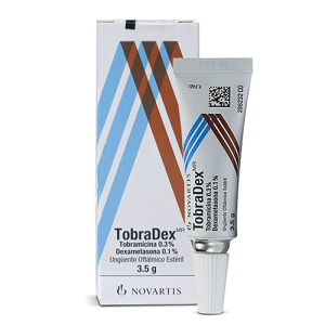 TOBRADEX UNGUENTO OFTALMICO ESTERIL TUBO X 3,5 GR (DEXAMETASONA+TOBRAMICINA)