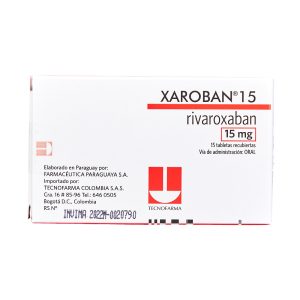 XAROBAN 15 MG CJA X15 COMP (RIVAROXABAN)