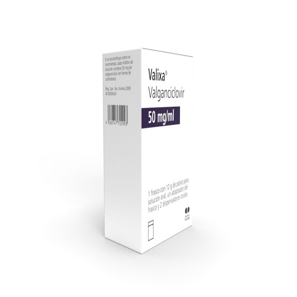 VALIXA 50 MG/ML POLVO CJA X 1 FCO 12 G (VALGANCICLOVIR)