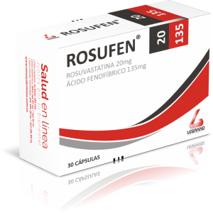 ROSUFEN 135MG + 20MG CJA X30 CAP (FENOFIBRICO ACIDO+ROSUVASTATINA)