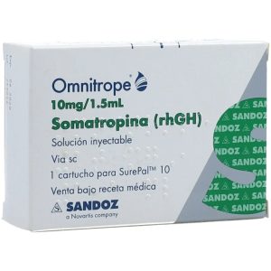 OMNITROPE 10MG/1.5ML CAJA X 1 CARTUCHO (SOMATROPINA)