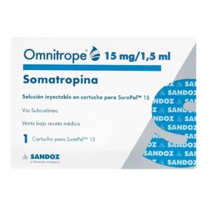 OMNITROPE 15MG/1.5ML CAJA X 1 CARTUCHO (SOMATROPINA)