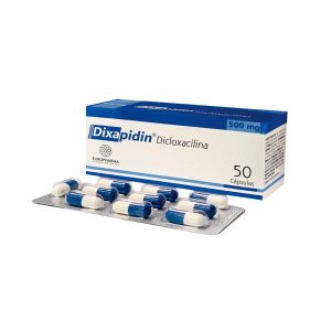 DIXAPIDIN 500mg CAJA X 50 CAPS (DICLOXACILINA)
