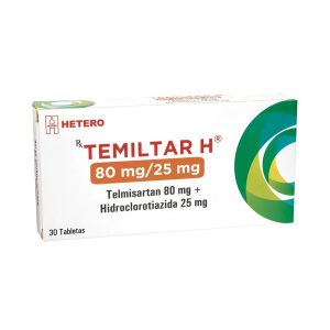 Temiltar H - Telmisartan 80 + Hidroclorotiazida 25 mg CAJA X 30 TAB (HIDROCLOROTIAZIDA+TELMISARTAN)