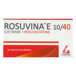 ROSUVINA E 10 /40 CAJA X 30 TAB (EZETIMIBA+ROSUVASTATINA) (EZETIMIBA+ROSUVASTATINA)
