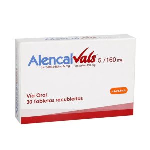 ALENCAL VALS 5 MG/160 MG CAJA X 30 TAB (LEVOAMLODIPINO+VALSARTAN)