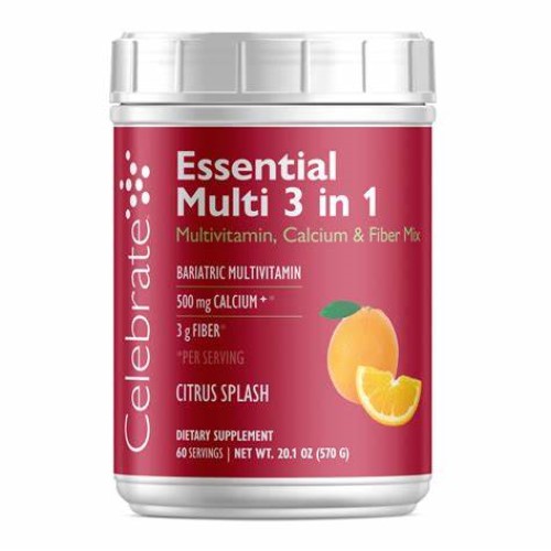 MULTIVITAMINICO ESENCIAL MULTI 3 EN 1 DE CELEBRATE TARRO X 570 GR (MULTIVITAMINICO)