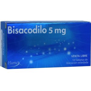 BISACODILO 5 MG CAJA X 10 TAB CAJA X 10 TABLETAS (BISACODILO 5 MG)