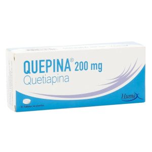 QUEPINA (QUETIAPINA) 200 MG CAJA X 30 TAB CAJA X 30 TABLETAS (QUEPINA (QUETIAPINA) 200 MG)