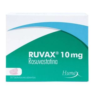 RUVAX (ROSUVASTATINA) 10MG CAJA X 30 TAB CAJA X 30 TABLETAS (RUVAX (ROSUVASTATINA) 10 MG)