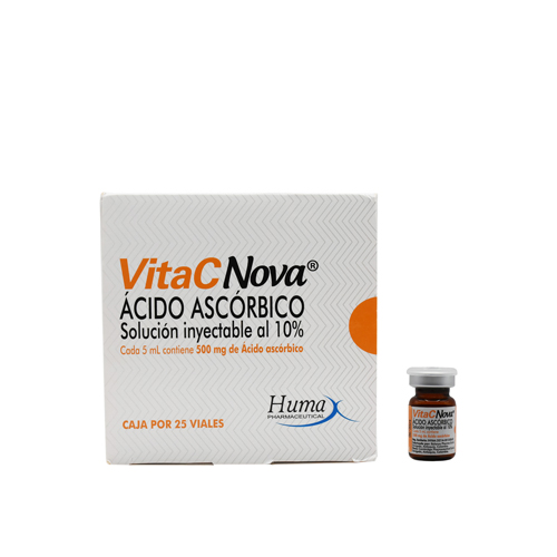 VITACNOVA (AC ASCORBICO) 100MG/ML SLN IN CAJA X 25 VIALES