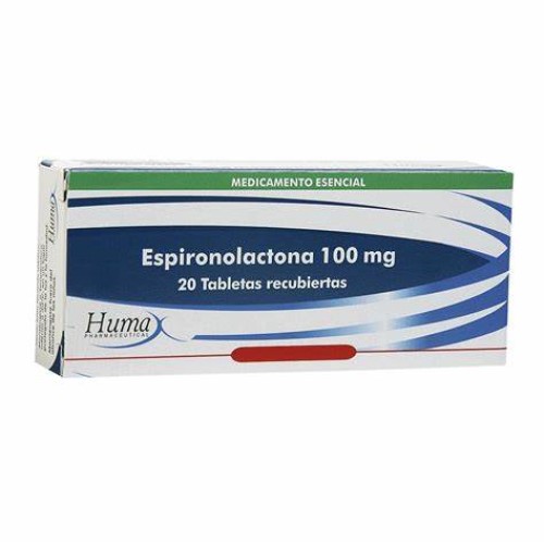 ESPIRONOLACTONA 100 MG CAJA X 20 TAB CAJA X 20 TABLETAS (ESPIRONOLACTONA 100 MG)