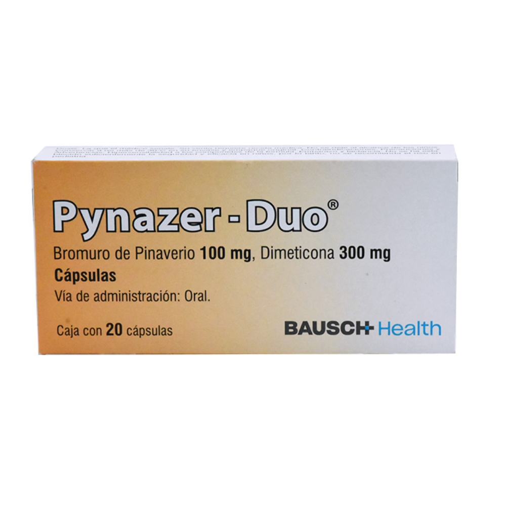 PYNAZER DUO (PINAVERIO + DIMETICONA) 100+300 MG CAJA CAJA X 20 CAPSULAS
