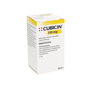 CUBICIN 350MG 10ML 1DOSE VIAL COL CAJA X 1 VIAL (DAPTOMICINA)