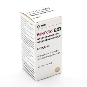 ISENTRESS 25MG 60TAB COL FRASCO X 60 TABLETAS MASTI (RALTEGRAVIR)