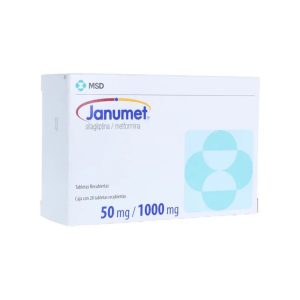 JANUMET 50/1000MG 28TAB COL (MAN) CAJA X 28 TABLETAS RECUBIER (SITAGLIPTINA
METFORMINA)