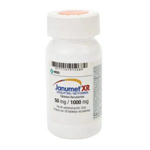 JANUMET XR 50/1000MG 28TAB COL FRASCO X 28 TABLETAS RECUBIER (SITAGLIPTINA
METFORMINA)