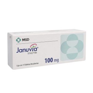 JANUVIA 100MG 14TAB COL CAJA X 14 TABLETAS RECUBIER (SITAGLIPTINA)