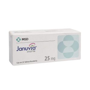 JANUVIA 25MG 28TAB COL CAJA X 28 TABLETAS RECUBIER (SITAGLIPTINA)