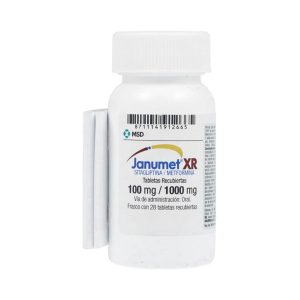 JANUMET XR 100/1000MG 28TAB COL FRASCO X 28 TABLETAS RECUBIER (SITAGLIPTINA
METFORMINA)