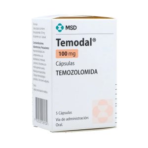 TEMODAL 100MG 5CAP SACHET COL CAJA X 5 SACHETS (TEMOZOLOMIDA)