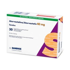 ATORVASTATINA 40MG CAJA X 30 TABLETAS