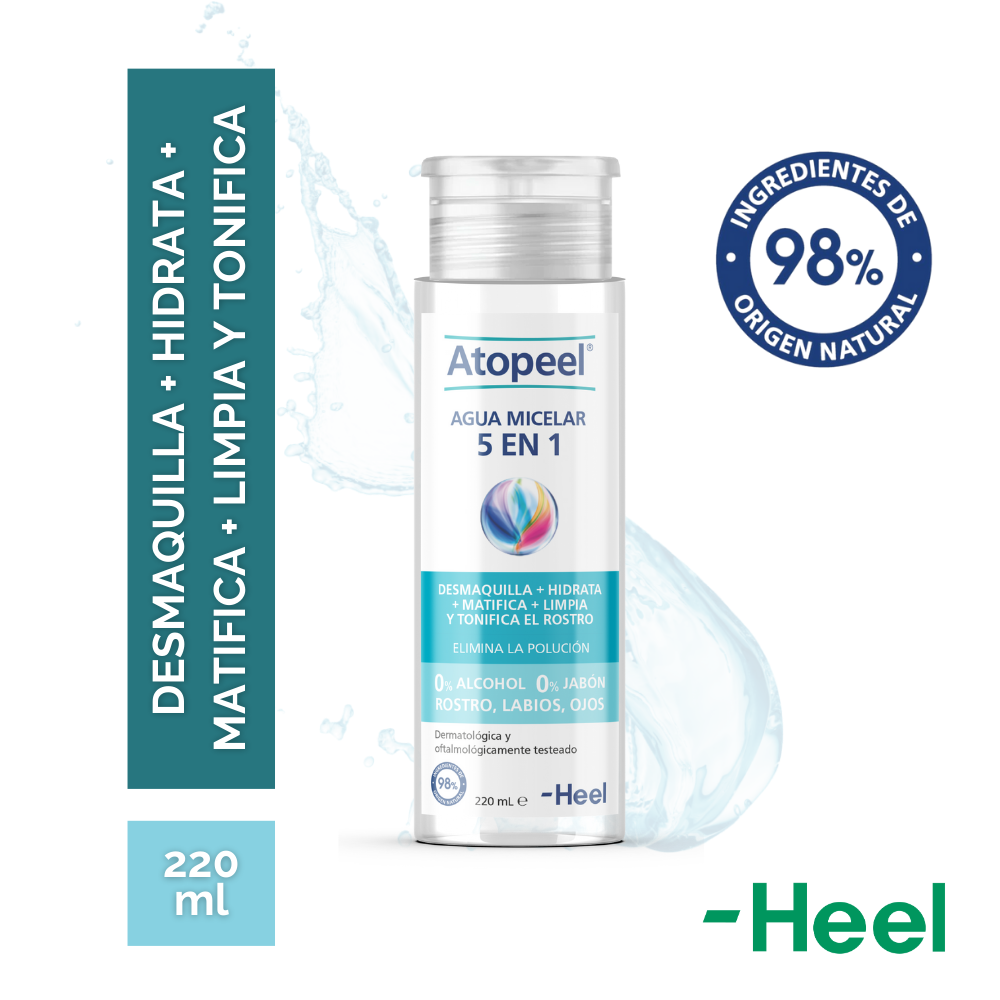 ATOPEEL AGUA MICELAR 5 EN 1 X 220 ML FRASCO X 200 ML (NATRAGEM 140
TREHALOSE 100)