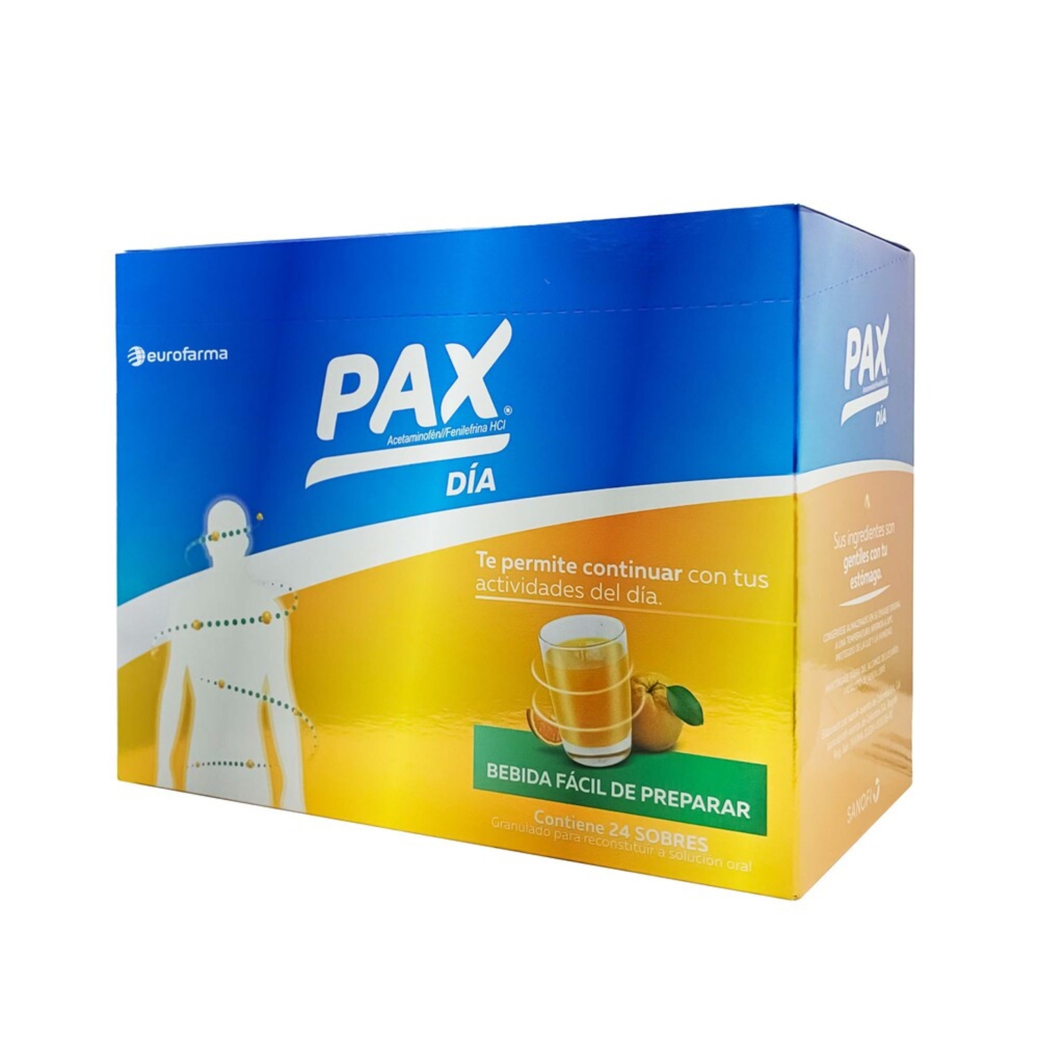 PAX DIA NARANJA CJA X 24 SOBRES 6GG CAJA X 24 SOBRES