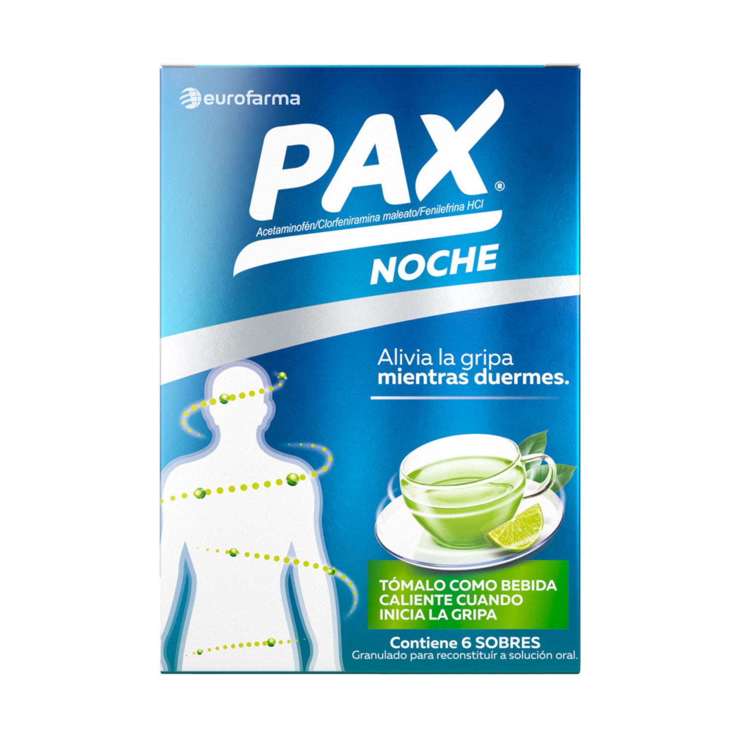 PAX NOCHE LIMON CJA X 6 SOBRES 6G CAJA X 6 SOBRES