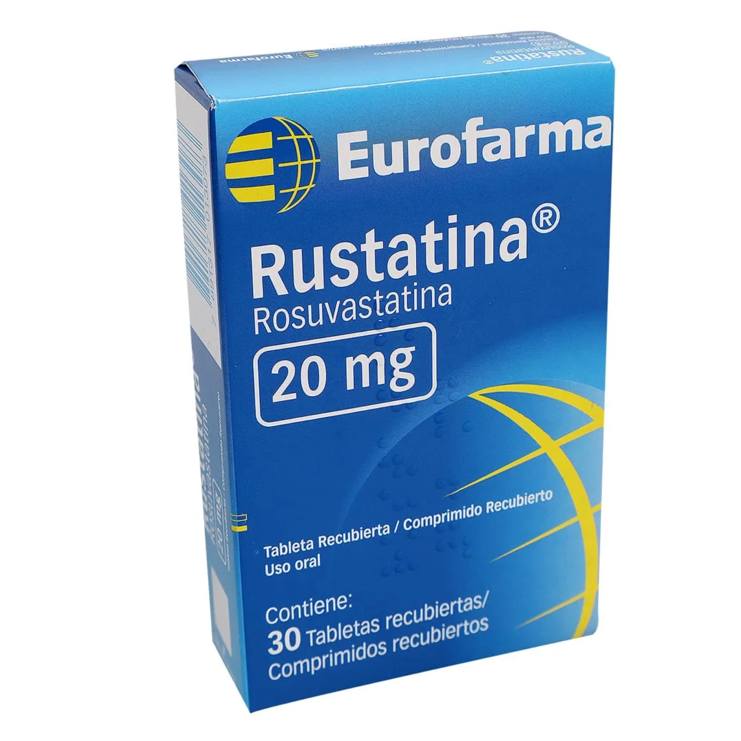 RUSTATINA 20MG CJA X 30TAB CAJA  X 30 TABLETAS (ROSUVASTATINA CALCICA 20MG)