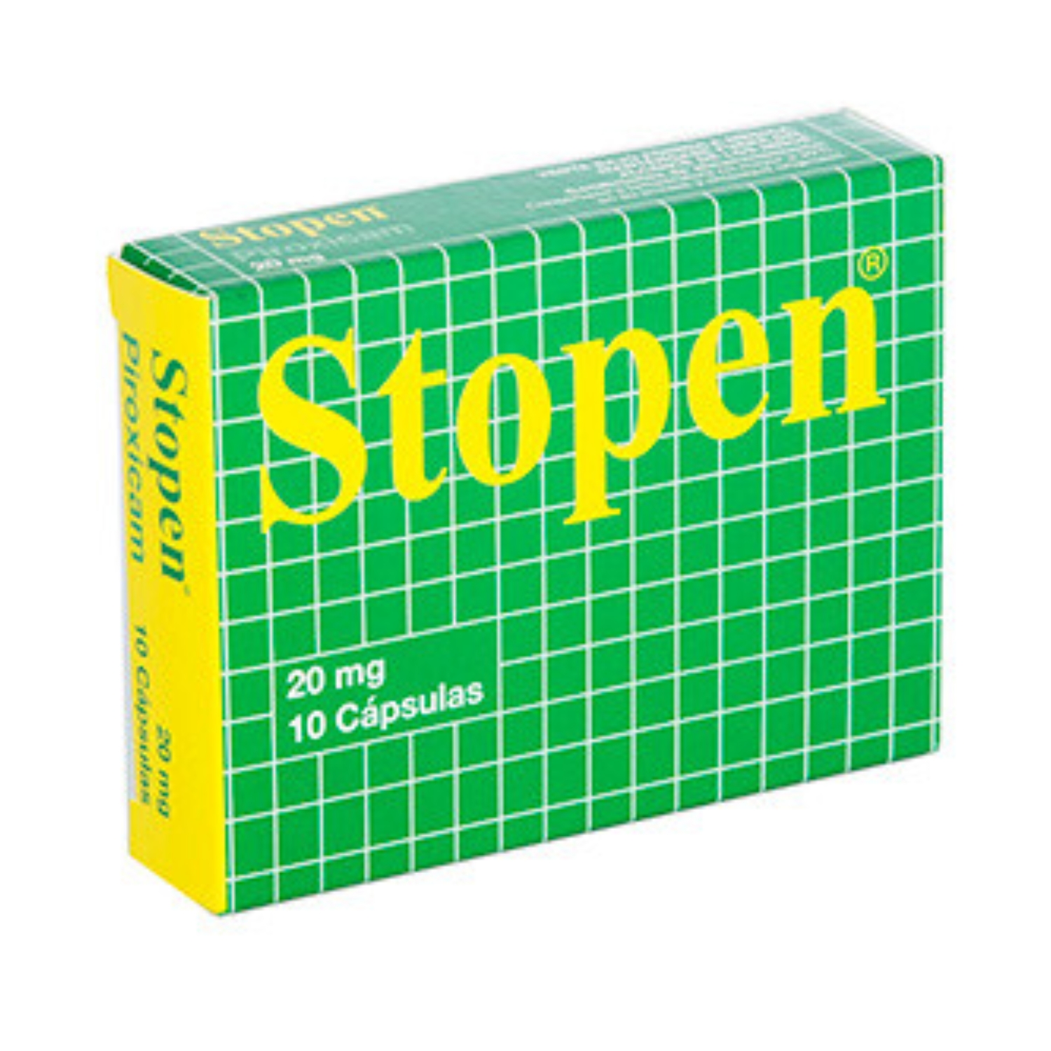 STOPEN  20MG CJA X 10CAP CAJA X 10 TABLETAS (PIROXICAM 20MG)