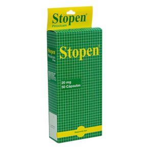 STOPEN  20MG CJA X 50CAP CAJA X 50 TABLETAS (PIROXICAM 20MG)