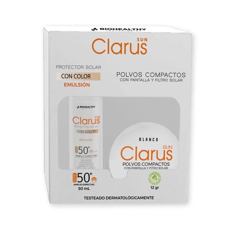 KIT CLARUS POLVO TONO CLARO LLEVA GRATIS CLARUS COLOR KIT (NO APLICA)
