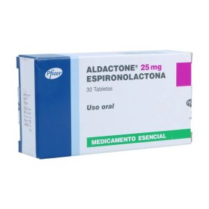 ALDACTONE 25MG X 30 TABLETAS CAJA X 30 TAB (ESPIRONOLACTONA)