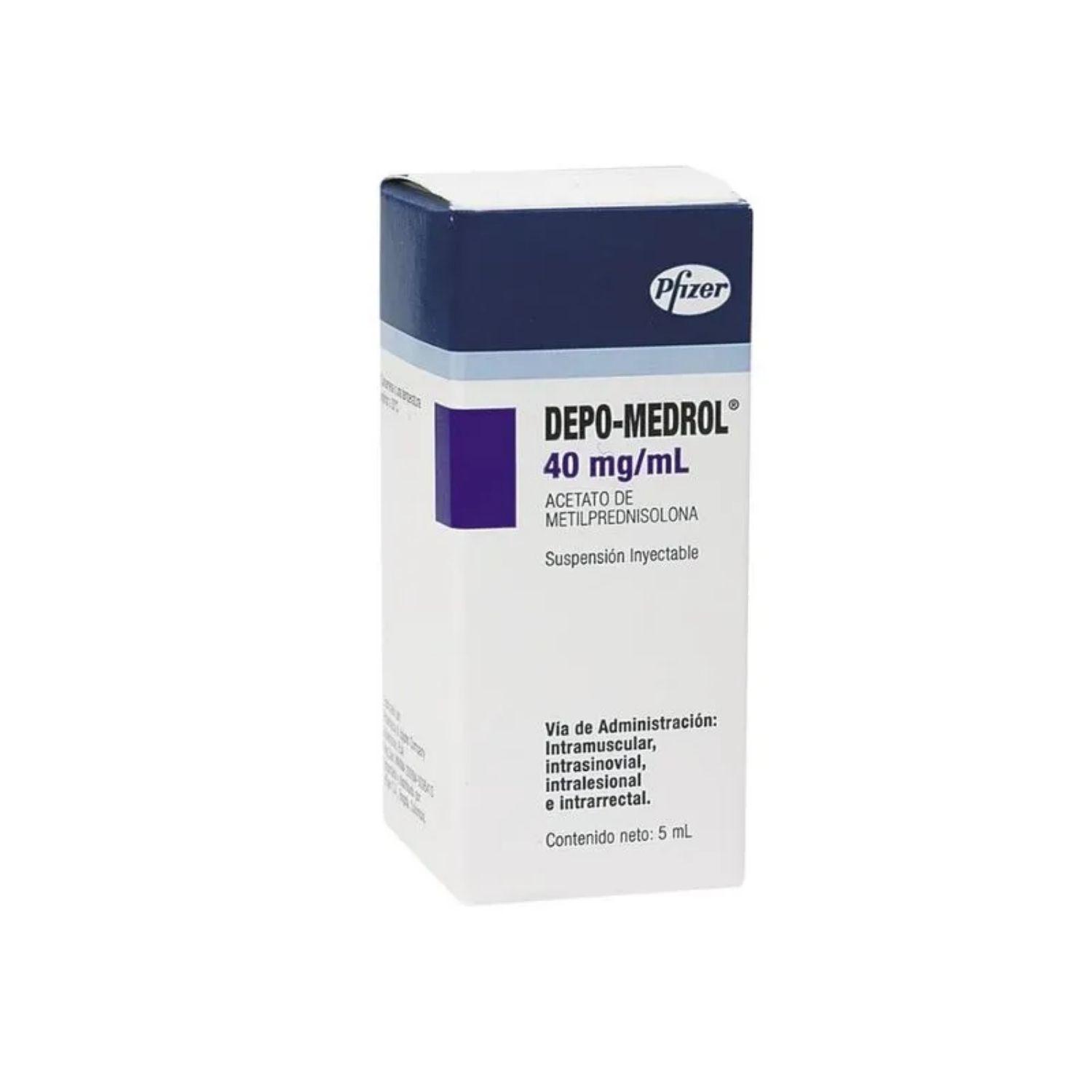 DEPO-MEDROL 40MG 1 VIAL X 5ML CAJA X 1 VIAL (METILPREDNISOLONA ACETATO)