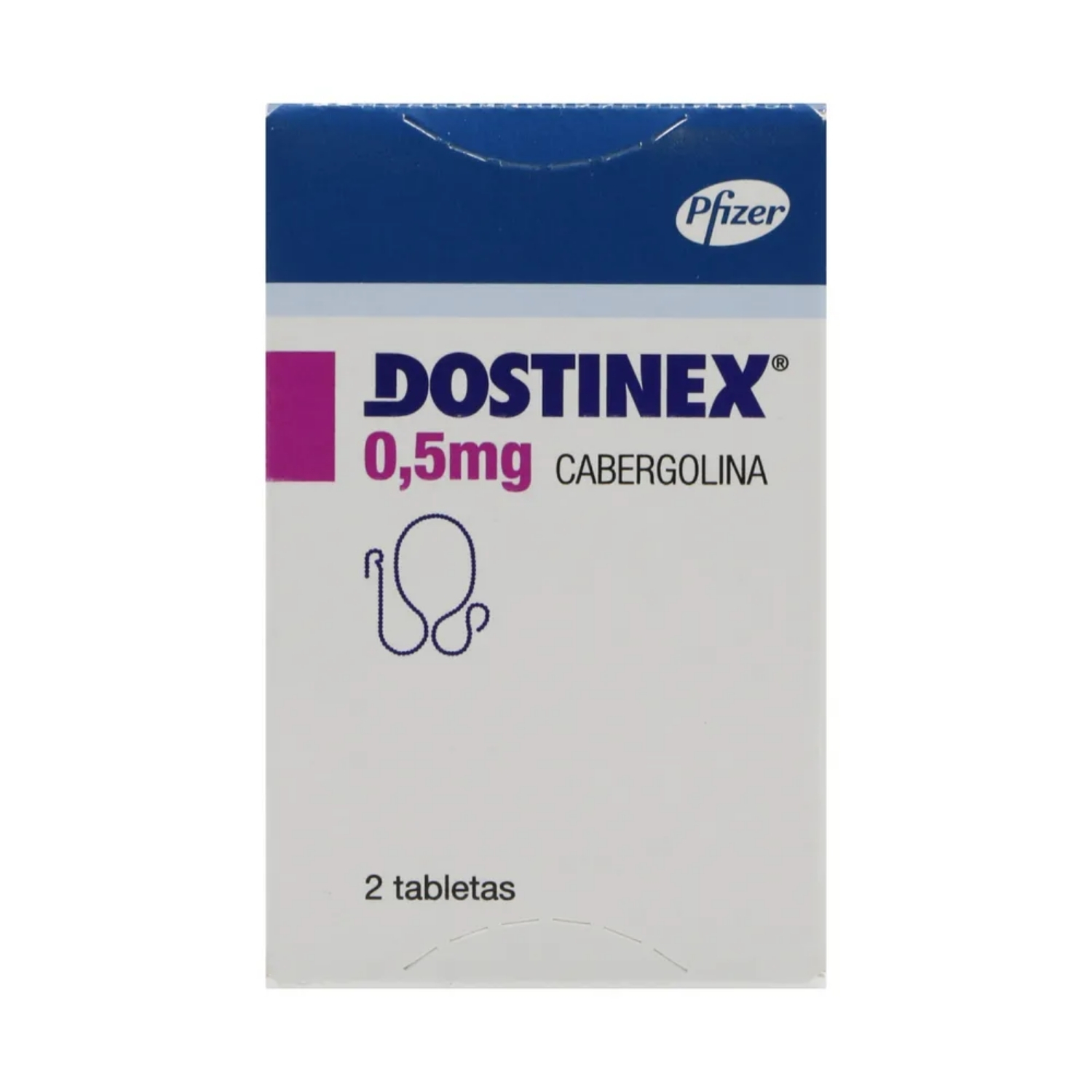 DOSTINEX 0.5MG X 2 TABLETAS CAJA X 2 TAB (CABERGOLINA)