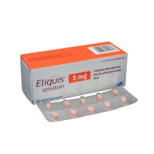 ELIQUIS 5MG X 60 TABLETAS CAJA X 60 TAB (APIXABAN)