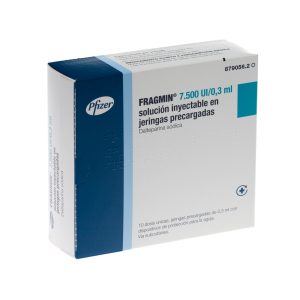 FRAGMIN 7500UI PFS X 10 CAJA X 10 JERINGAS (DALTEPARINA SODICA / HEPARINA)