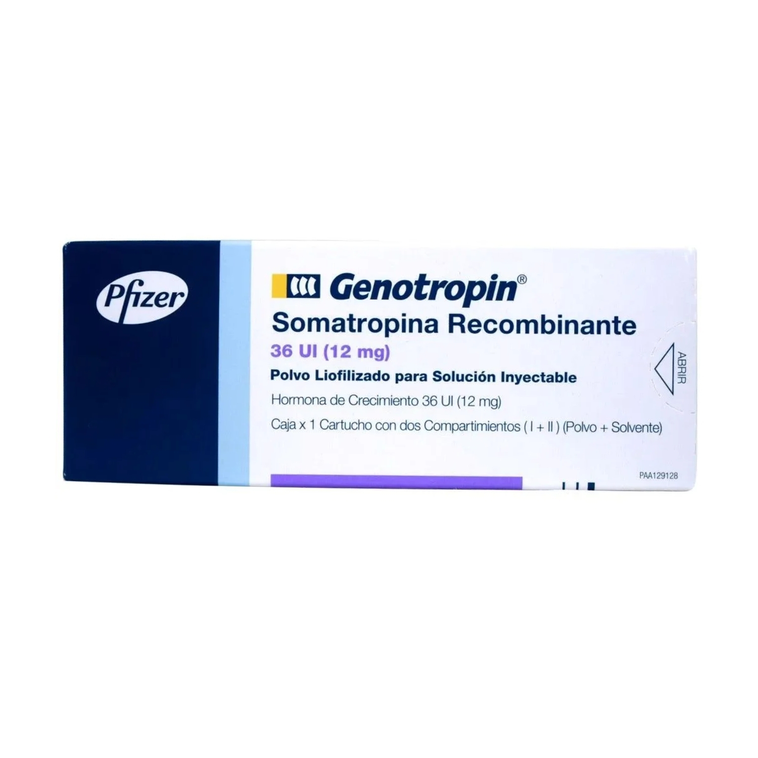 GENOTROPIN 12MG (36 UI) X 1 CARPULA CAJA X 1 VIAL (SOMATROPINA)