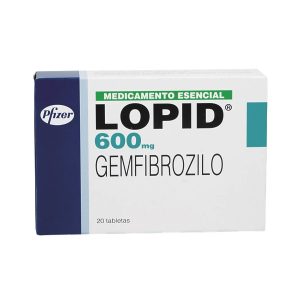 LOPID 600MG X 20 TABLETAS CAJA X 20 TAB (GEMFIBROZILO)
