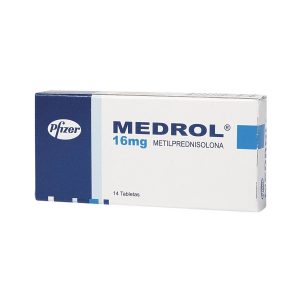 MEDROL 16MG X 14 TABLETAS CAJA X 14 TAB (METILPREDNISOLONA)