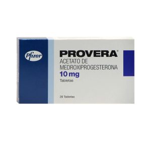 PROVERA 10MG X 28 TABLETAS CAJA X 28 TAB (MEDROXIPROGESTERONA ACETATO)