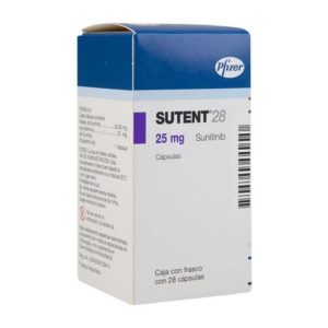 SUTENT 25MG X 28 CAPSULAS FRASCO X 28 CAP (SUNITINIB MALATO)