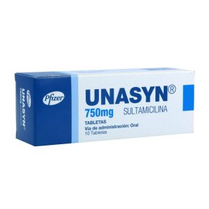 UNASYN 750MG X 10 TABLETAS CAJA X 10 TAB (SULTAMICILINA TOSILATO)