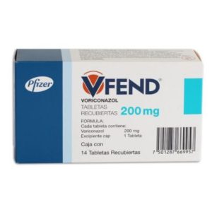 VFEND 200MG X 14 TABLETAS CAJA X 14 TAB (VORICONAZOL)