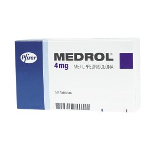 MEDROL 4MG X 50 TABLETAS CAJA X 50 TAB (METILPREDNISOLONA)