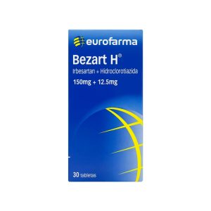 BEZART H 150 MG CAJA X 30 TAB (HIDROCLOROTIAZIDA+IRBESARTAN)