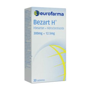 BEZART H 300 MG CAJA X 30 TAB (HIDROCLOROTIAZIDA+IRBESARTAN)