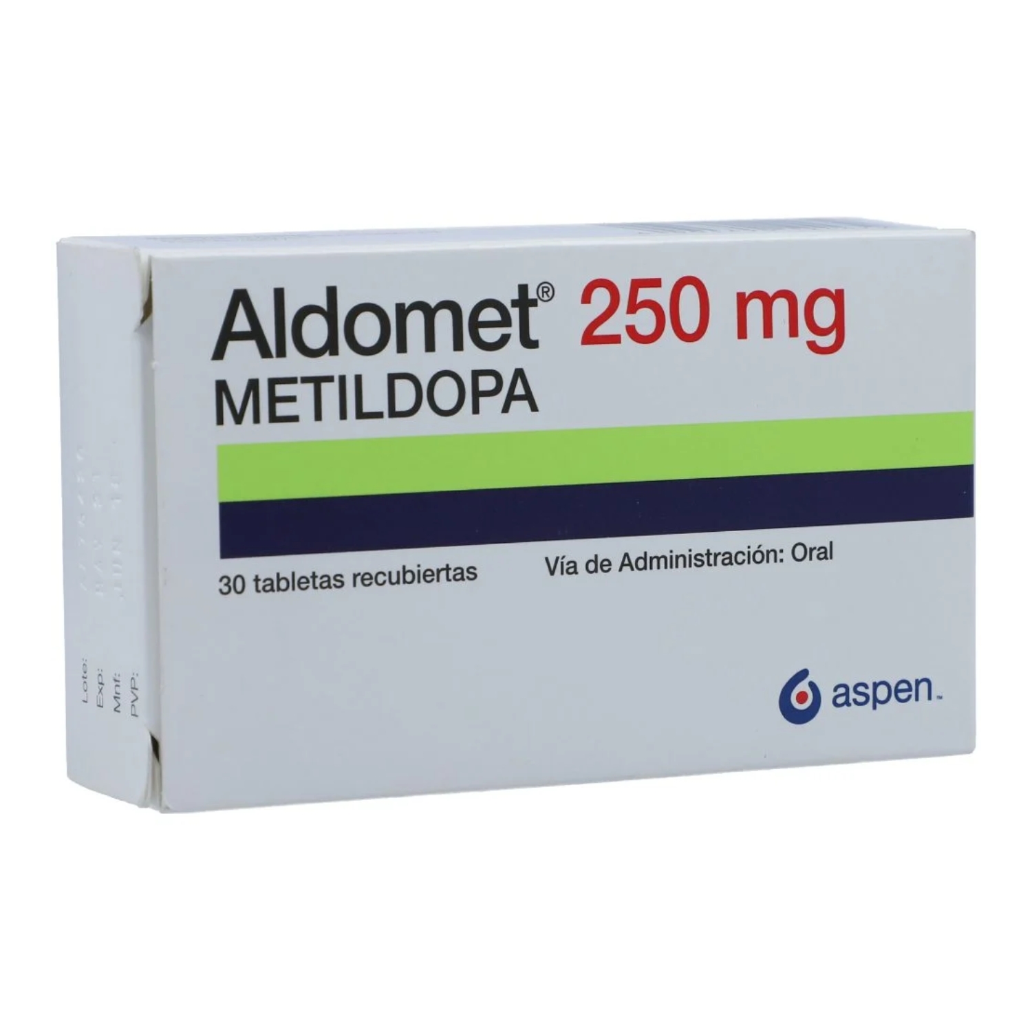 ALDOMET TABLETAS 250 MG X 30 TAB CAJ X 30 TAB (METILDOPA)