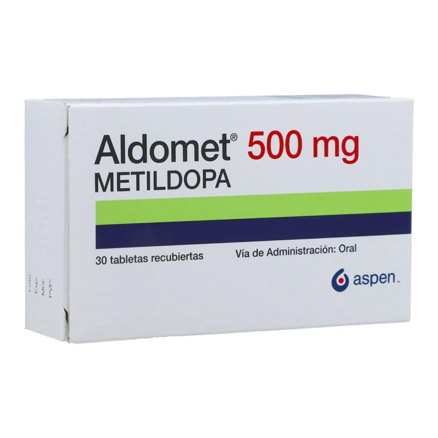 ALDOMET TABLETAS 500 MG X 30 TAB CAJ X 30 TAB (METILDOPA)